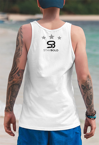 American Flag With Red Line Tank Top