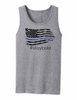 Thin Blue Line & American Flag Tank Top