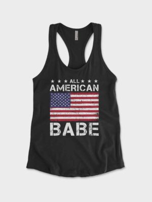 All American Babe Racerback Tank Top