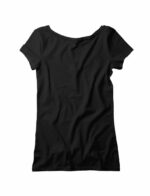 Women's V-Neck Grey Flag Design