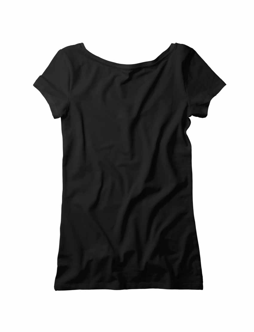 Women's V-Neck Grey Flag Design