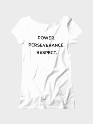 Women's Classic STAY BOLD V-Neck Back White