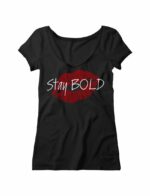 Women's V-Neck Lips Design